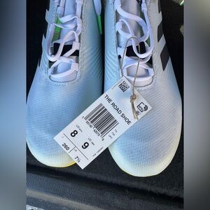 Adidas White and Black Road Shoes